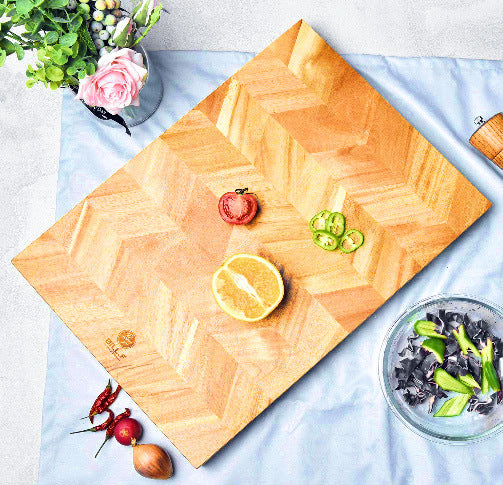 Two Color Parquet Beech Wood Cutting Board