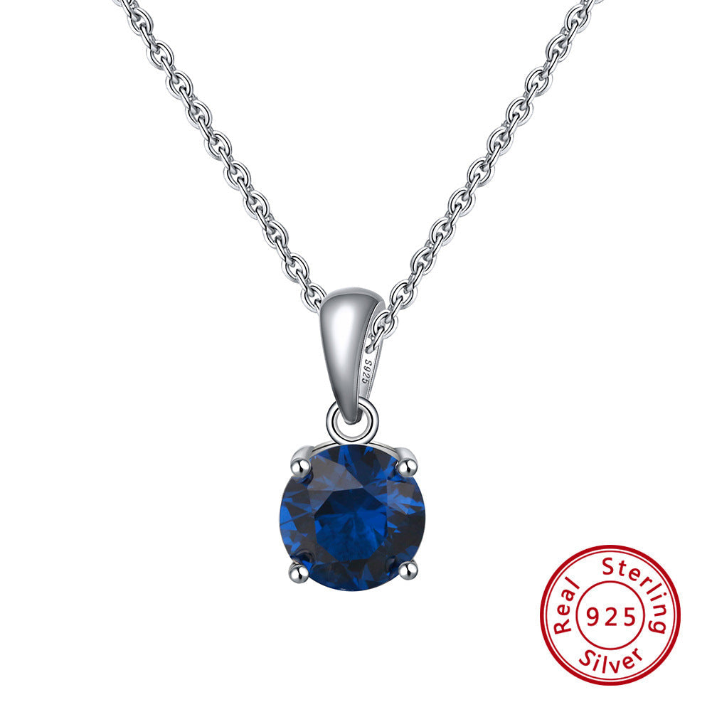 S925 Sterling Silver Diamond Clavicle Necklace LadyShow.Store