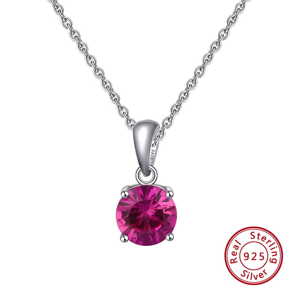 S925 Sterling Silver Diamond Clavicle Necklace LadyShow.Store