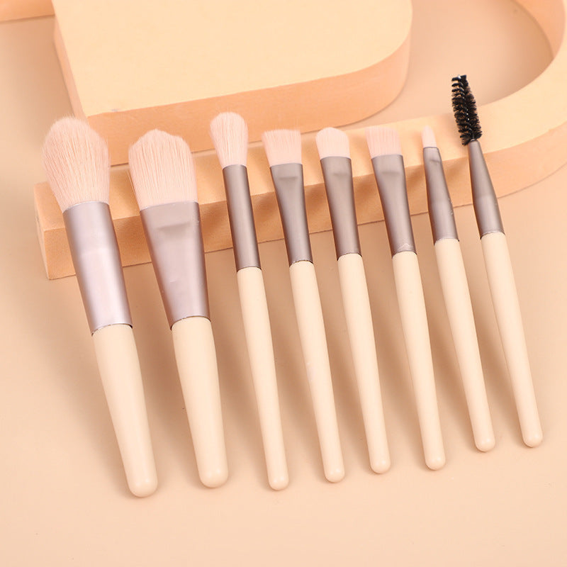 8 Small Makeup Brushes Morandi Portable Beauty Tool Soft Hair Makeup Brush CJD