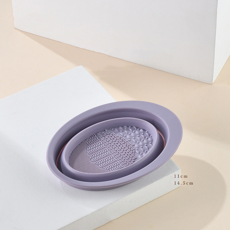Scrubbing Plate Makeup Brush Cleaning Pad Makeup Brush Cleaning Bowl CJD2