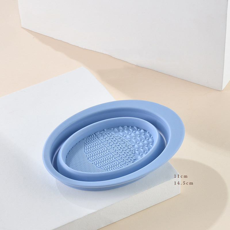 Scrubbing Plate Makeup Brush Cleaning Pad Makeup Brush Cleaning Bowl CJD2