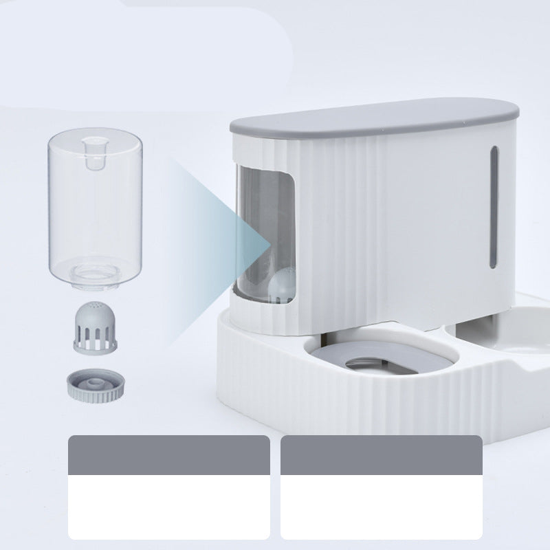Cat Automatic Drinking Fountain Feeder Integrated Water Feeder Pet Supplies Pets Fashion
