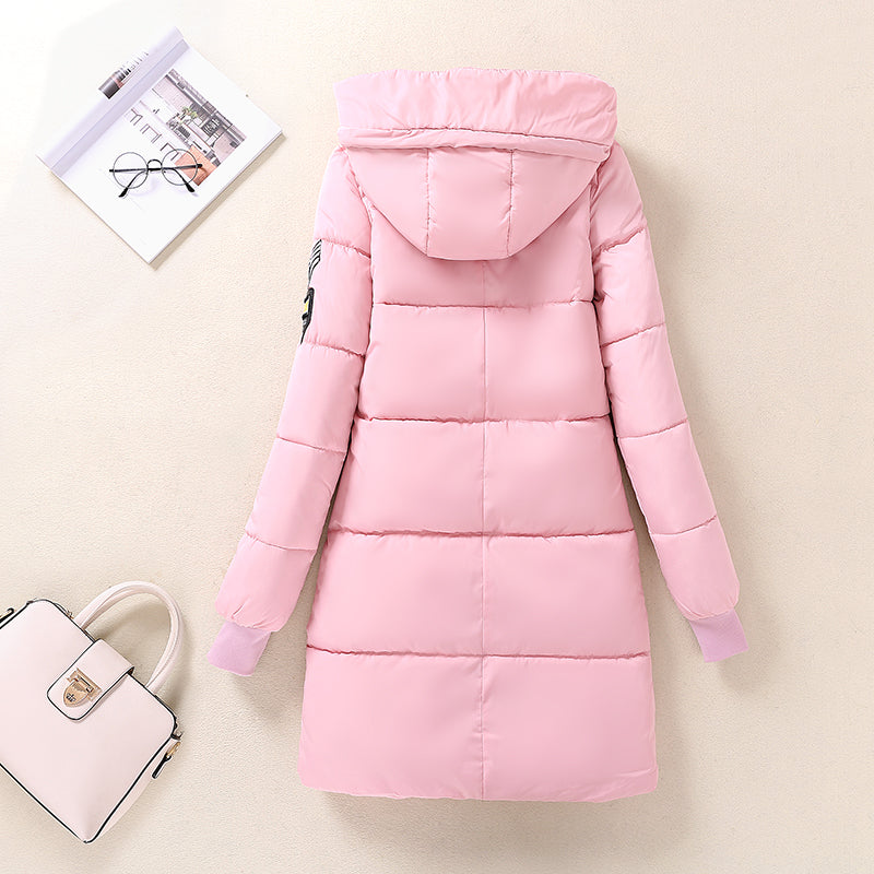 Slim Thick Warmth Middle And High School Students Middle And Long Padded Jacket Female Down Padded Jacket