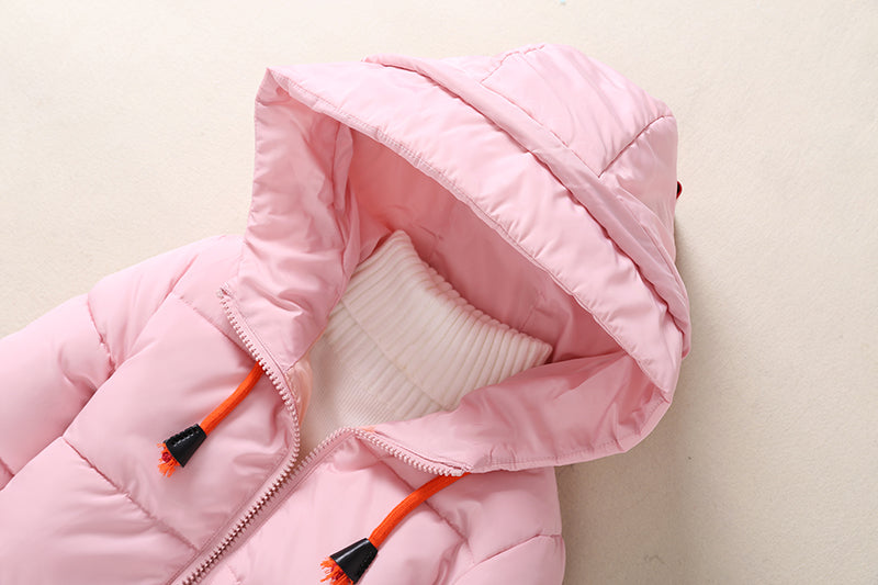 Slim Thick Warmth Middle And High School Students Middle And Long Padded Jacket Female Down Padded Jacket