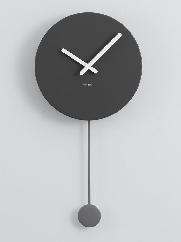 Nordic White Minimalist Clock Wall Clock Living Room Minimalist Creative Net Red Trend Wall Clock PearlNestDecor.com