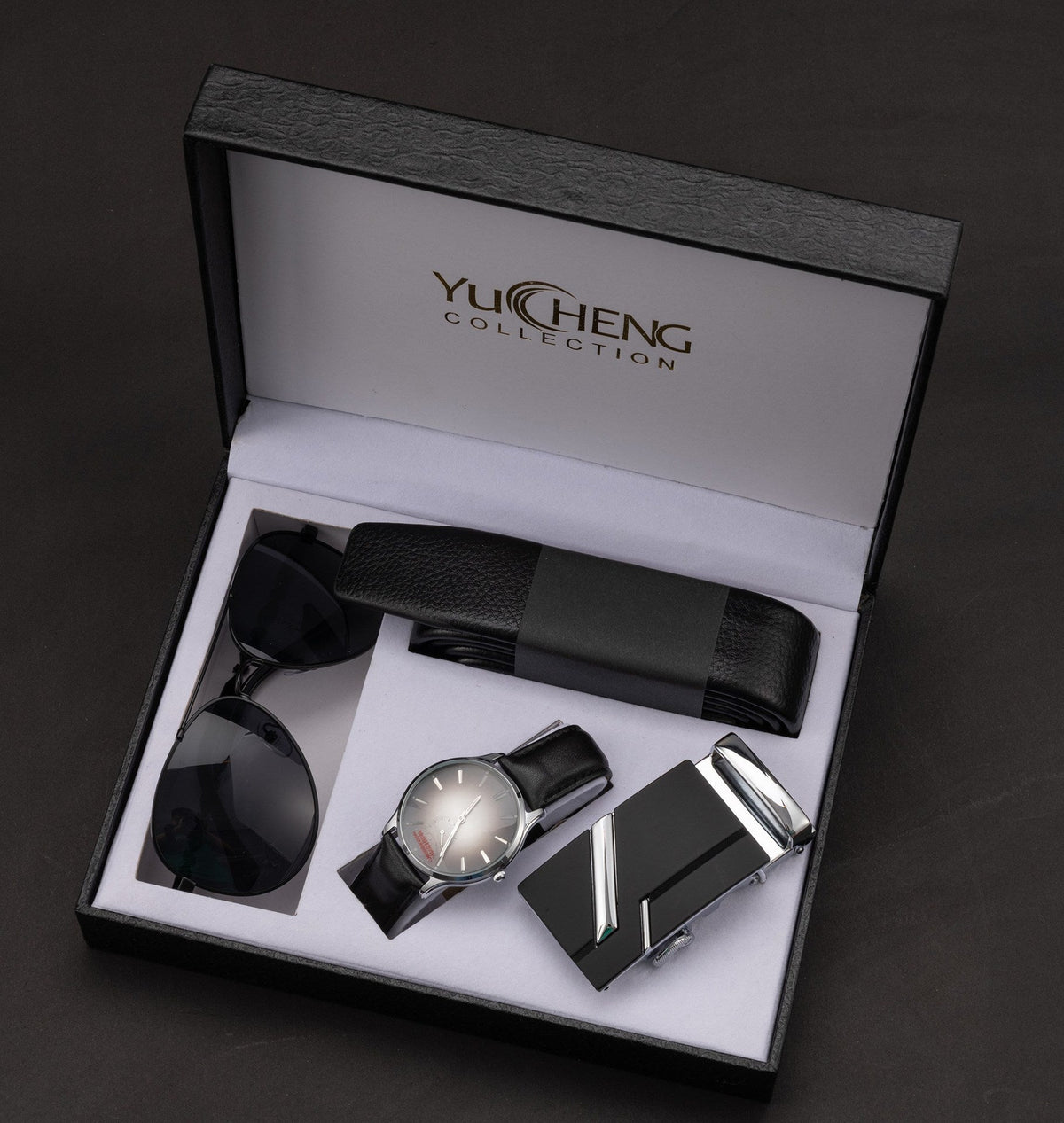 WatchCreative Valentine's Day Gifts Men's Suit Belt Glasses Men's Watch Business Gifts LadyShow.Store