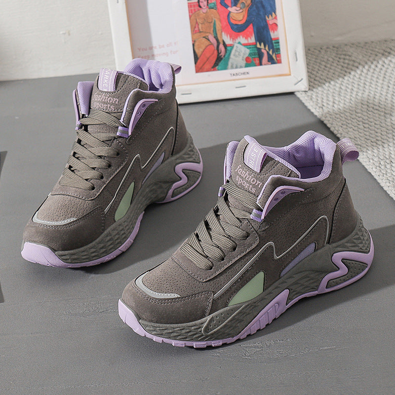 New Leather Waterproof High Help Big Children 10 Autumn And Winter 12 Girls Sneakers Best YouTube Store