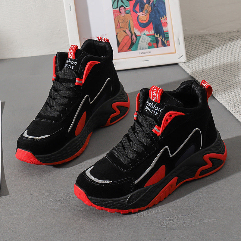 New Leather Waterproof High Help Big Children 10 Autumn And Winter 12 Girls Sneakers Best YouTube Store
