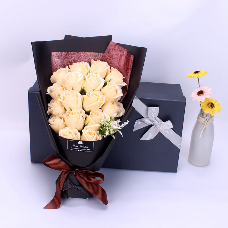Birthday Gift Bundle Gift Box Creative Mother's Day Cross-border Gift Soap 18 Bouquet Soap Rose Flower Valentine's Day LuxuryLifeWay Online Store