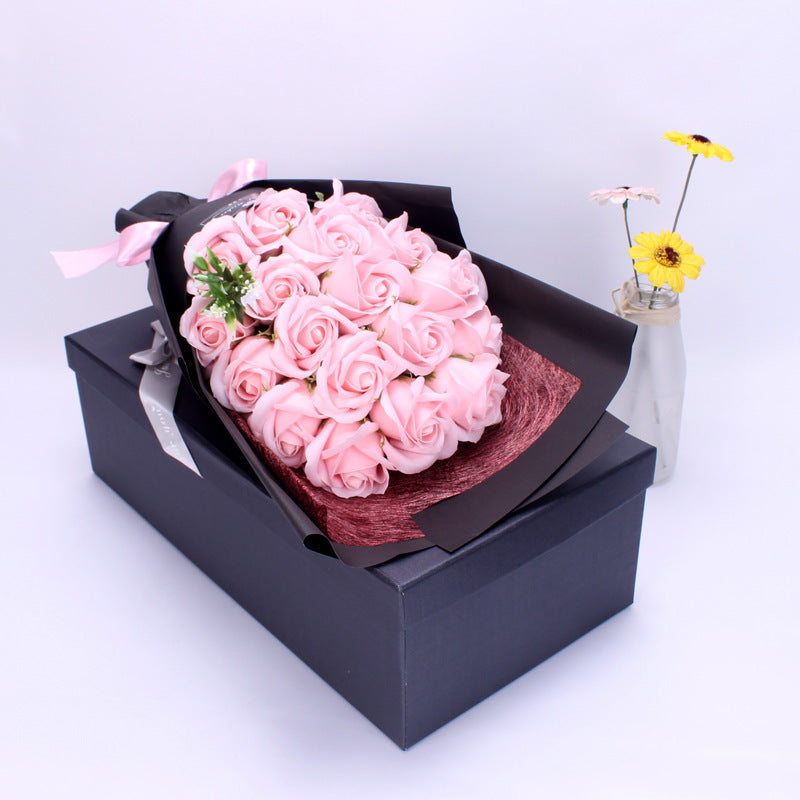 Birthday Gift Bundle Gift Box Creative Mother's Day Cross-border Gift Soap 18 Bouquet Soap Rose Flower Valentine's Day LuxuryLifeWay Online Store