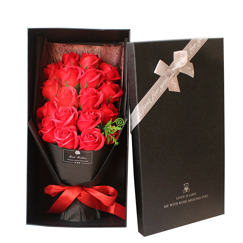 Birthday Gift Bundle Gift Box Creative Mother's Day Cross-border Gift Soap 18 Bouquet Soap Rose Flower Valentine's Day LuxuryLifeWay Online Store