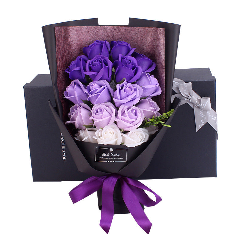 Birthday Gift Bundle Gift Box Creative Mother's Day Cross-border Gift Soap 18 Bouquet Soap Rose Flower Valentine's Day LuxuryLifeWay Online Store