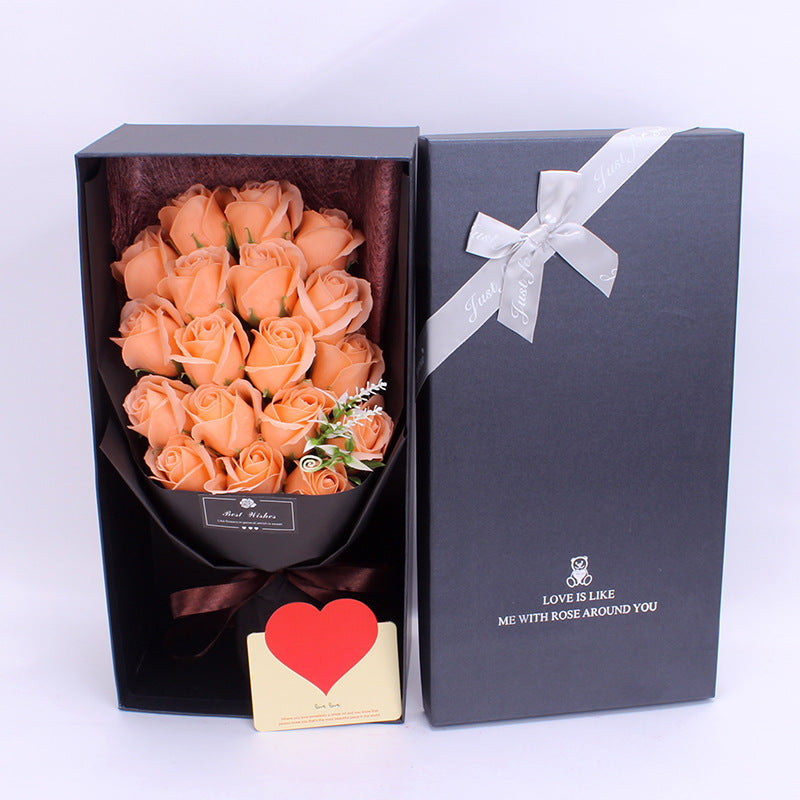 Birthday Gift Bundle Gift Box Creative Mother's Day Cross-border Gift Soap 18 Bouquet Soap Rose Flower Valentine's Day LuxuryLifeWay Online Store