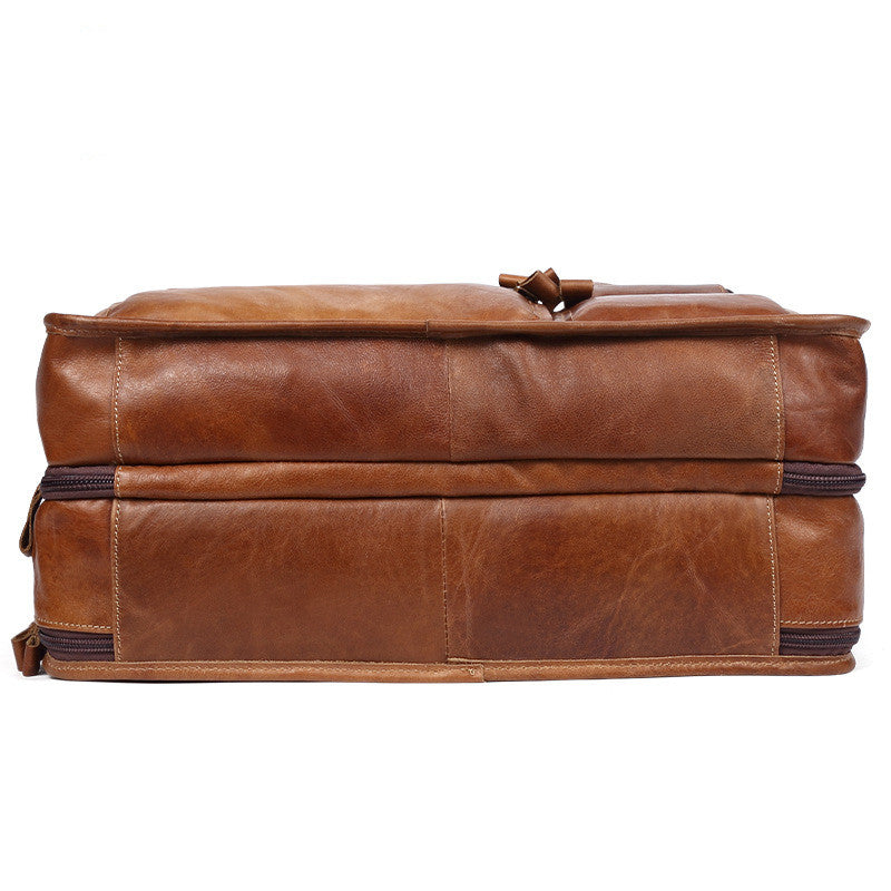 Casual Retro Leather Men's Briefcase Handbag CJD