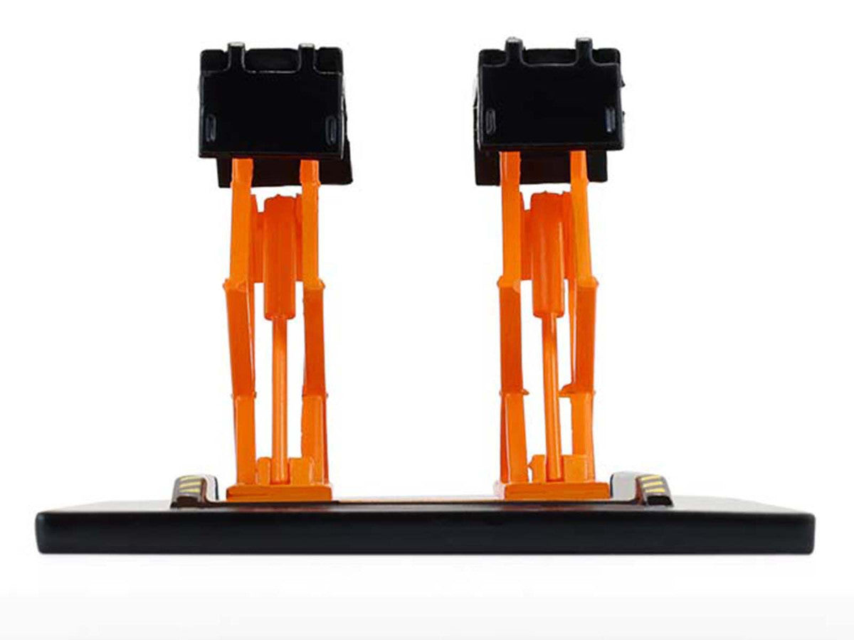 Automotive Double Scissor Lift Black and Orange "Double Scissor Lifts" Series 2 1/64 Diecast Model by Greenlight LuxuryLifeWay Online Store