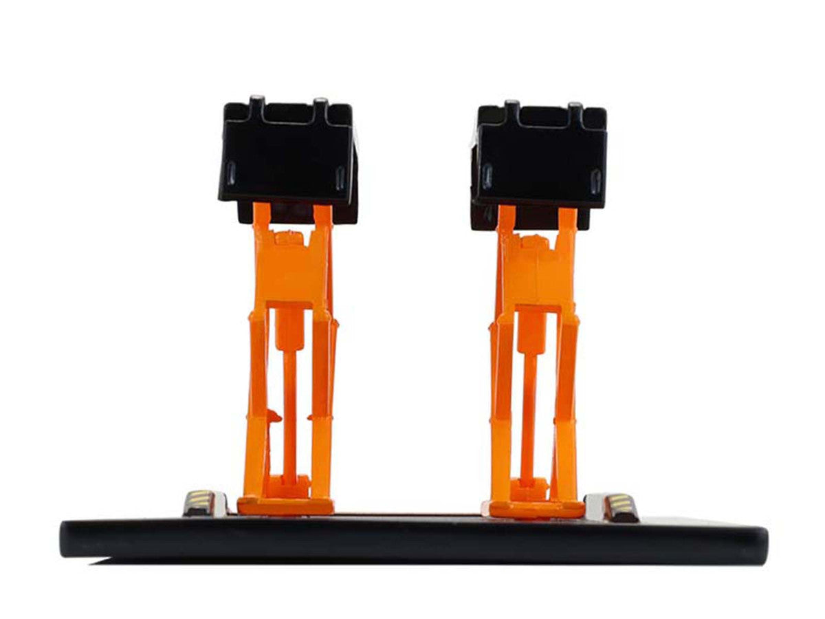 Automotive Double Scissor Lift Black and Orange "Double Scissor Lifts" Series 2 1/64 Diecast Model by Greenlight LuxuryLifeWay Online Store