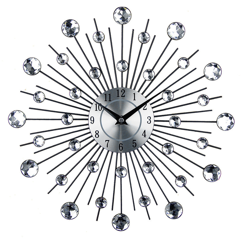 Mute Wall Clock Creative Living Room Decoration Big Clock Simple Round Wall Clock Art Electronic Clock Wall Watch PearlNestDecor.com