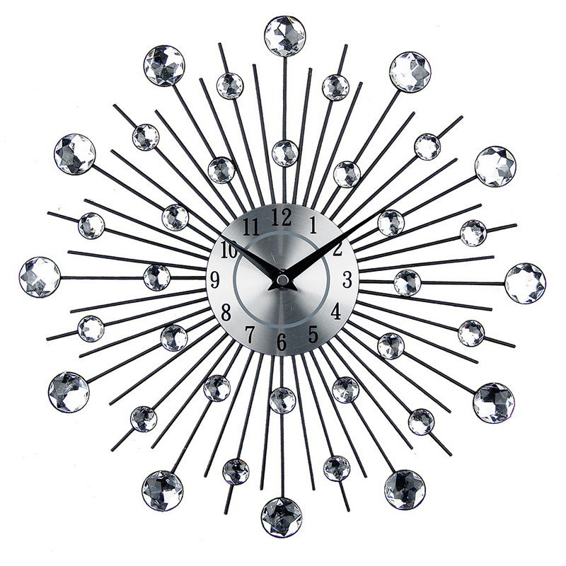 Mute Wall Clock Creative Living Room Decoration Big Clock Simple Round Wall Clock Art Electronic Clock Wall Watch PearlNestDecor.com
