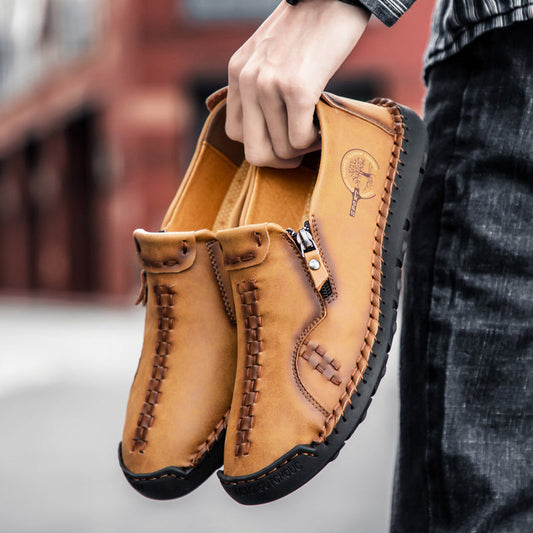 Fashion Casual Leather Shoes Solid Color Trend In The Help Best YouTube Store