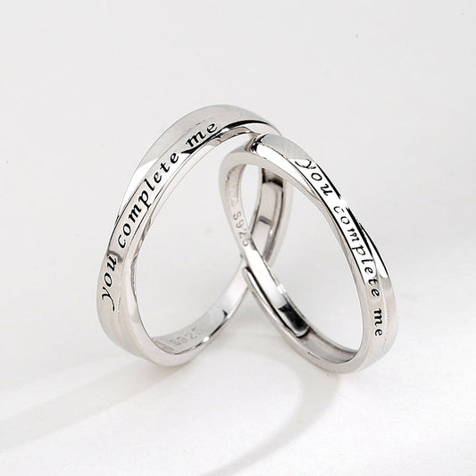 S925 Sterling Silver Couple Rings LadyShow.Store