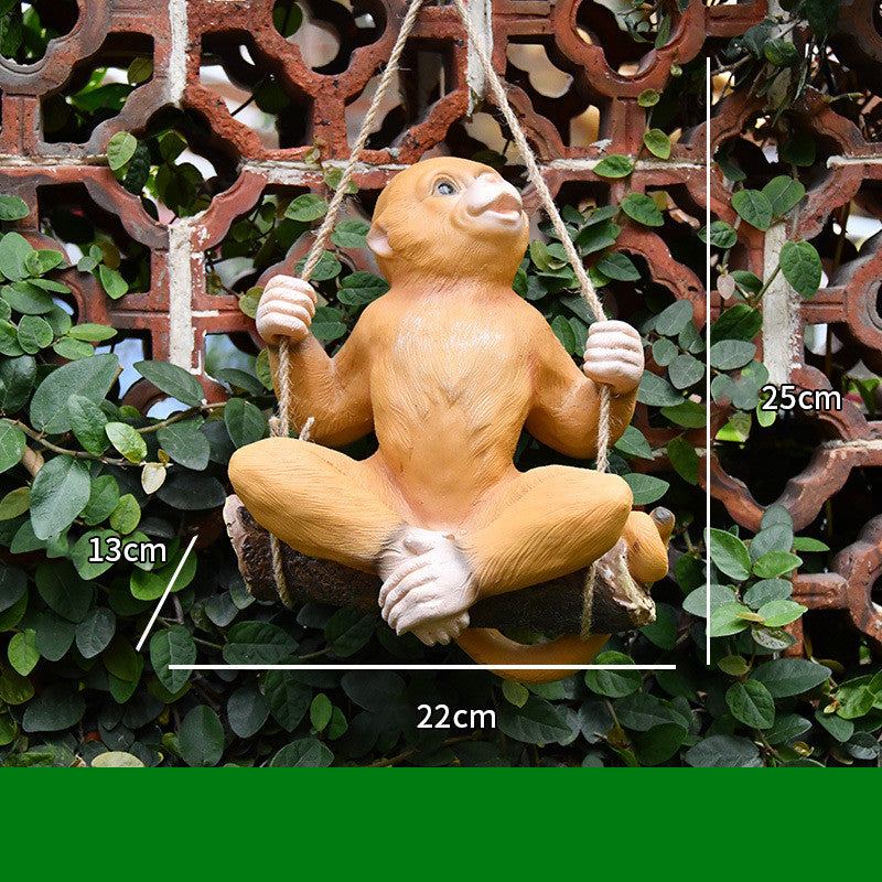 Monkey Decoration Outdoor Garden Landscape Garden Simulation Animal Sculpture