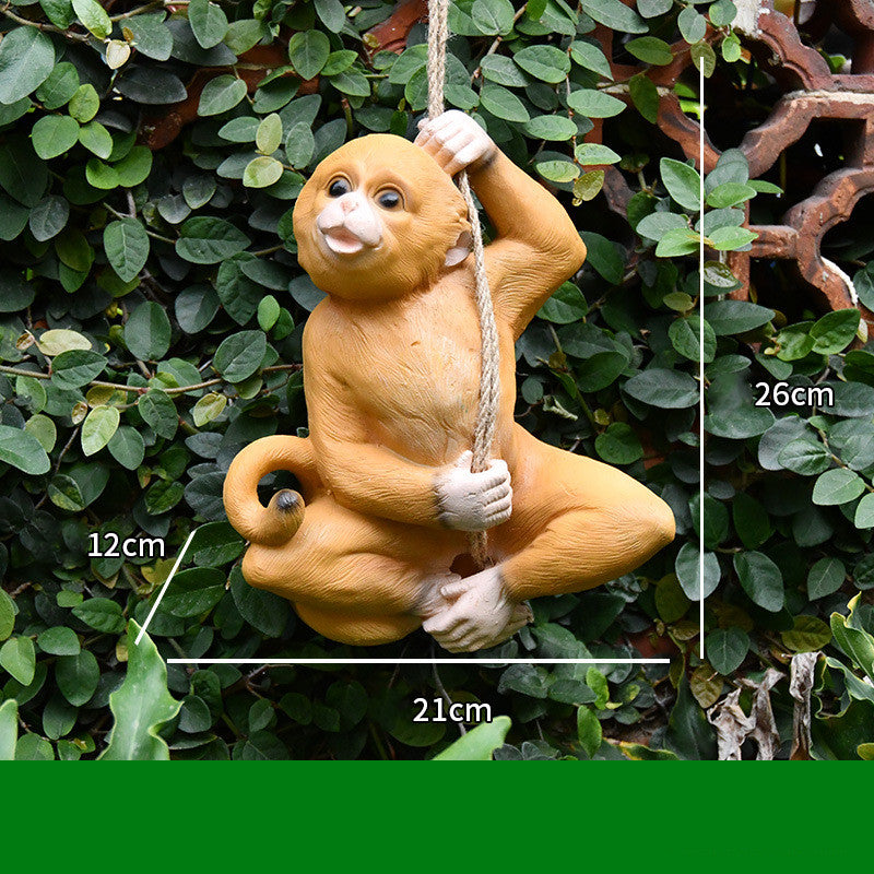 Monkey Decoration Outdoor Garden Landscape Garden Simulation Animal Sculpture