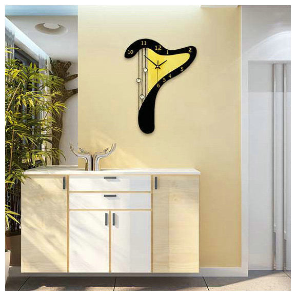 Craft Wall Clock Creative Fashion Wall Clock Arabic Digital Home Clock PearlNestDecor.com
