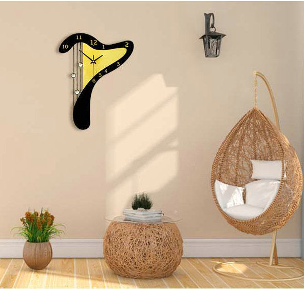 Craft Wall Clock Creative Fashion Wall Clock Arabic Digital Home Clock PearlNestDecor.com