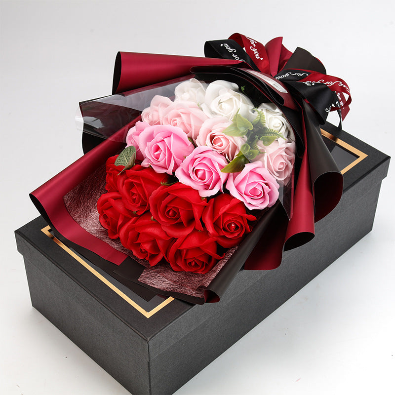 Mother's Day Gift 18 Rose Soap Bouquet Gift Box LadyShow.Store