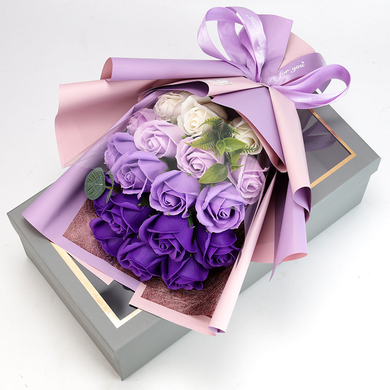 Mother's Day Gift 18 Rose Soap Bouquet Gift Box LadyShow.Store