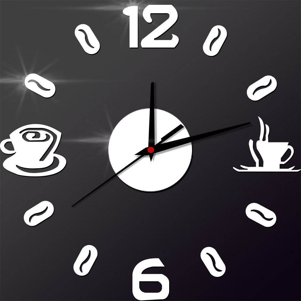 Creative Wall Sticker Clock Mute Living Room Decoration Clock Clock PearlNestDecor.com