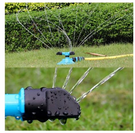 Garden Small Triple Rotary Lawn Sprinkler Automatic Garden