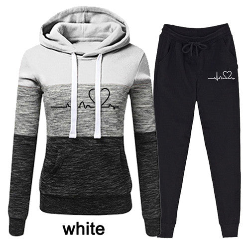 Casual Tracksuit Women Two Piece Set Suit Female Hoodies LadyShow.Store