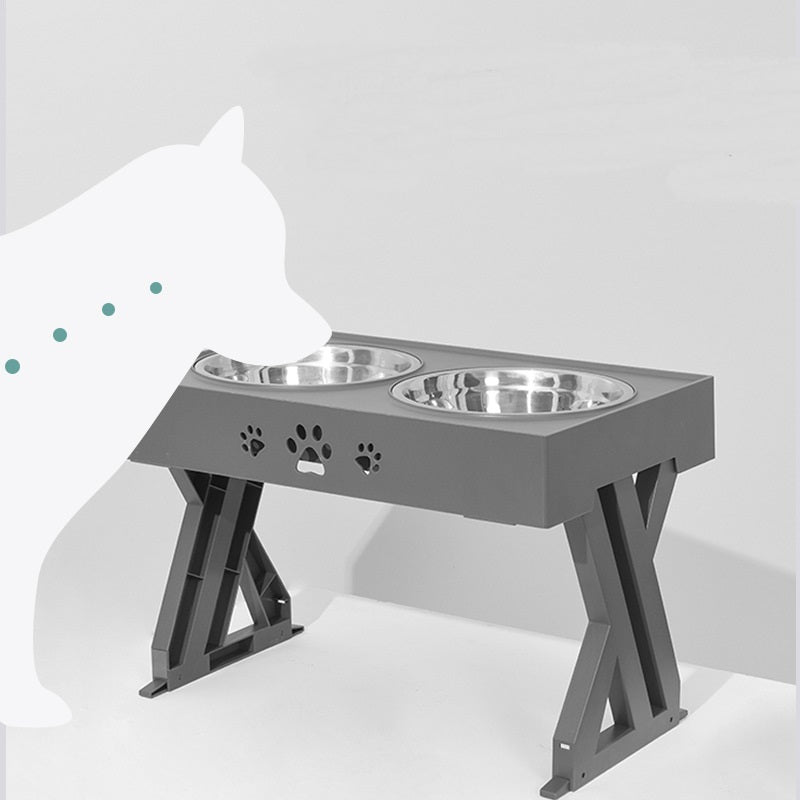 Adjustable Dog Food Bowl Pets Fashion