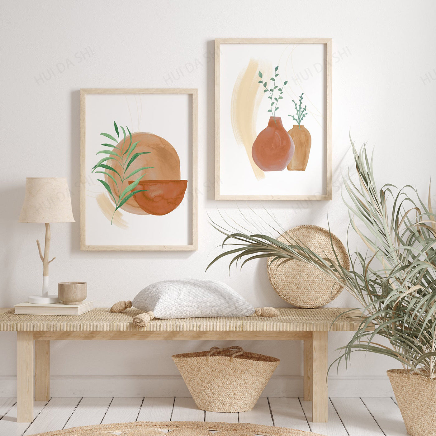 Bohemian Canvas Wall Art PearlNestDecor.com