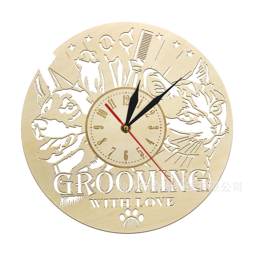 Wooden Wall Clock Modern Wall Clock PearlNestDecor.com