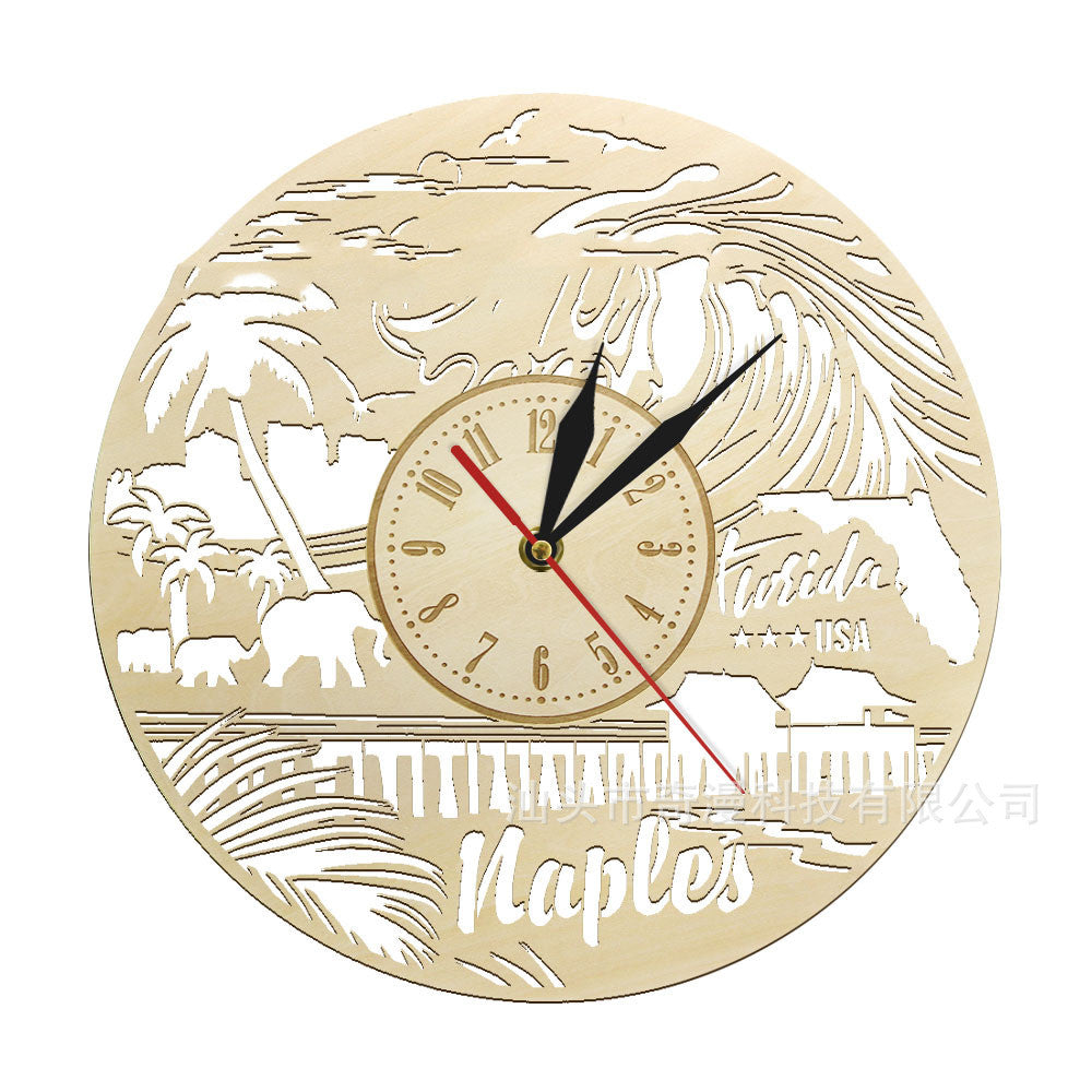 Wooden Wall Clock Modern Wall Clock PearlNestDecor.com