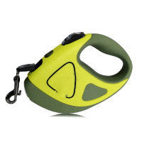 Pet Dog Automatic Retractable Fiber Leash Night Safety LED Shining Automatic Stretching Dog Hand Holding Rope Pet Supplies Pets Fashion