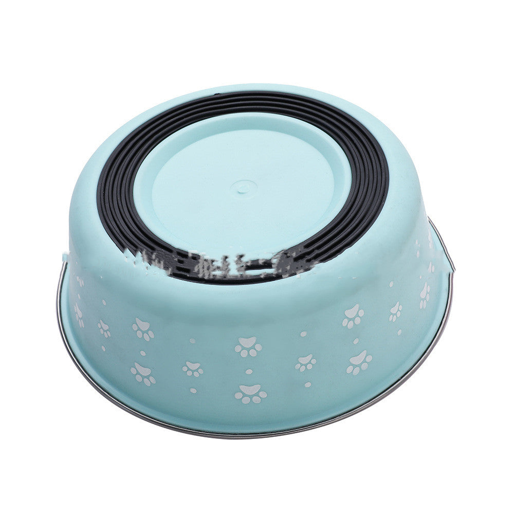 Pet Supplies Pet Stainless Steel Food Bowl Pets Fashion