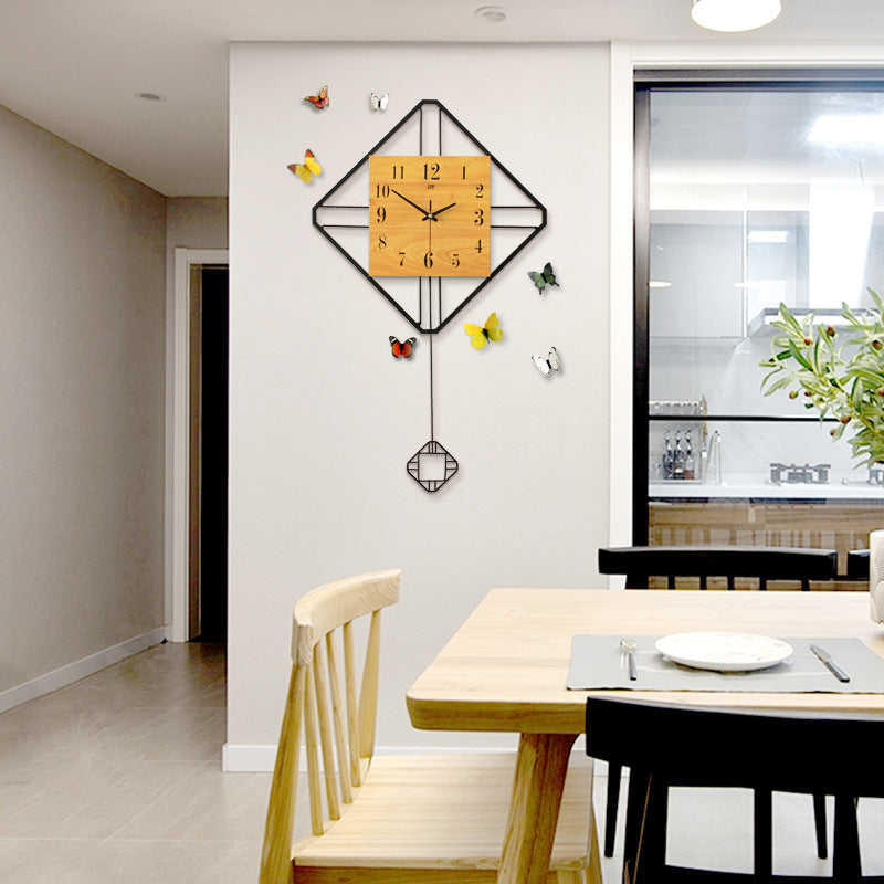 Creative Clock Modern Minimalist Atmosphere Clock Design Sense Wall Clock PearlNestDecor.com