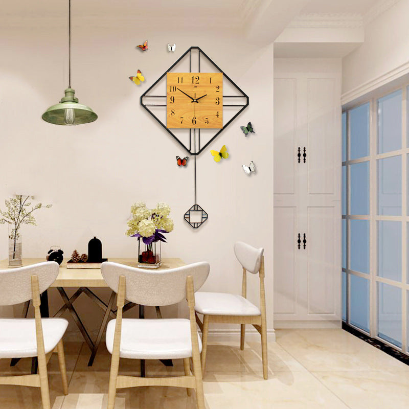 Creative Clock Modern Minimalist Atmosphere Clock Design Sense Wall Clock PearlNestDecor.com