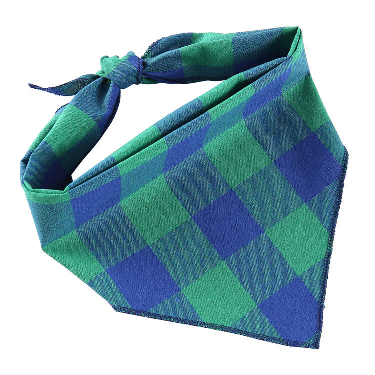 Adjustable Dog Bandana Cotton Pet Neckerchief Cat Triangle Scarf Soft Saliva Towel Small Medium Large Dog Accessories Pets Fashion