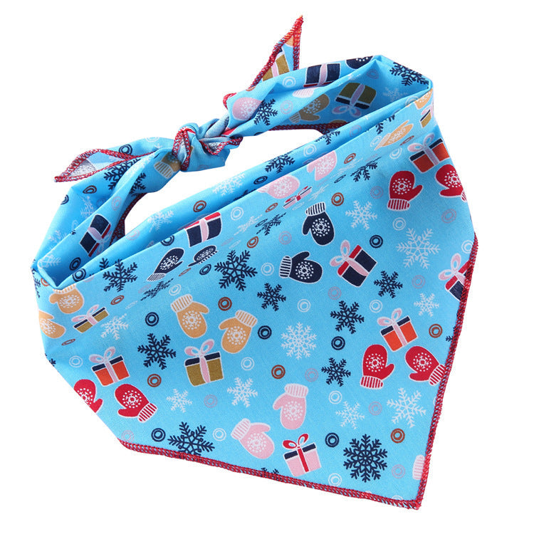 Adjustable Dog Bandana Cotton Pet Neckerchief Cat Triangle Scarf Soft Saliva Towel Small Medium Large Dog Accessories Pets Fashion