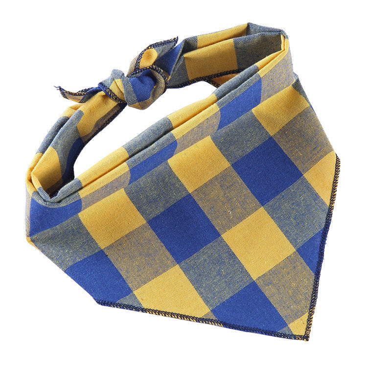Adjustable Dog Bandana Cotton Pet Neckerchief Cat Triangle Scarf Soft Saliva Towel Small Medium Large Dog Accessories Pets Fashion