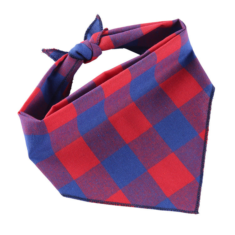 Adjustable Dog Bandana Cotton Pet Neckerchief Cat Triangle Scarf Soft Saliva Towel Small Medium Large Dog Accessories Pets Fashion