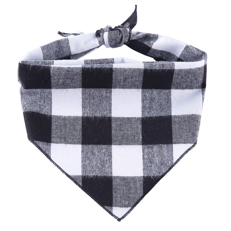 Adjustable Dog Bandana Cotton Pet Neckerchief Cat Triangle Scarf Soft Saliva Towel Small Medium Large Dog Accessories Pets Fashion