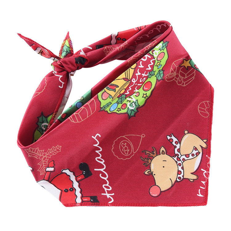 Adjustable Dog Bandana Cotton Pet Neckerchief Cat Triangle Scarf Soft Saliva Towel Small Medium Large Dog Accessories Pets Fashion