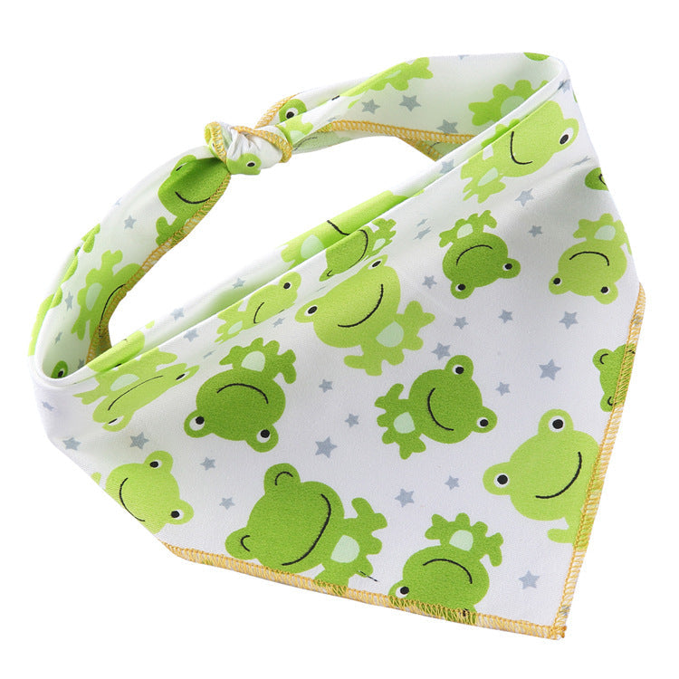 Adjustable Dog Bandana Cotton Pet Neckerchief Cat Triangle Scarf Soft Saliva Towel Small Medium Large Dog Accessories Pets Fashion