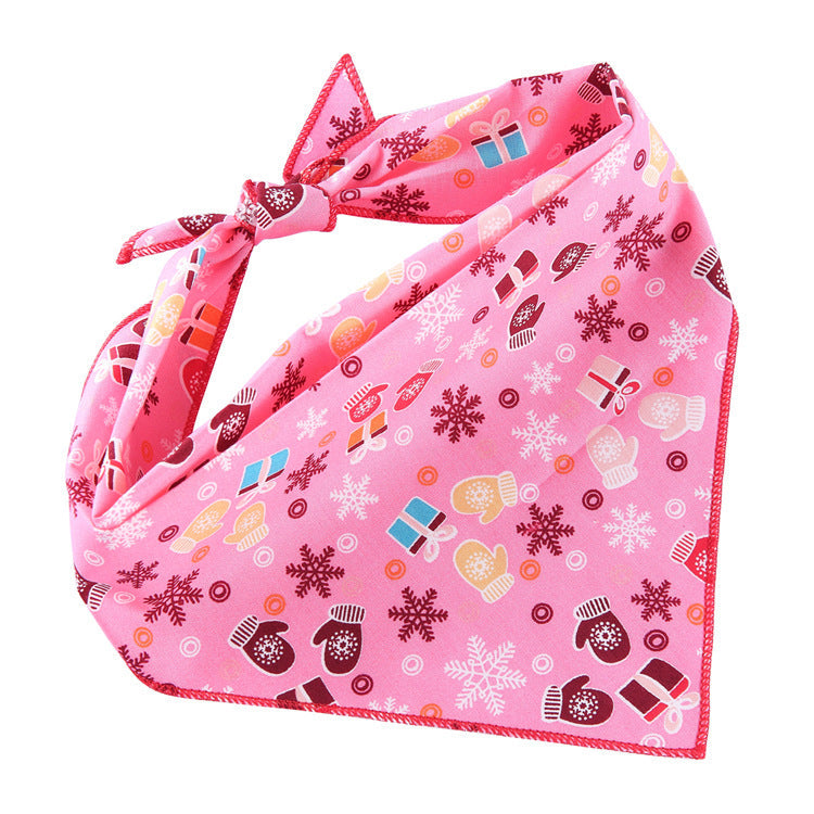 Adjustable Dog Bandana Cotton Pet Neckerchief Cat Triangle Scarf Soft Saliva Towel Small Medium Large Dog Accessories Pets Fashion